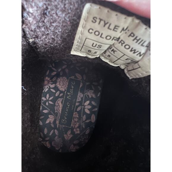 Bruno Marc Philly-10 Brown Combat Lace-Up Boots Size 6.5 EUC Side Zip Buckle - Picture 12 of 12